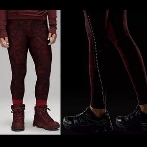 Lululemon Rare Olympic Chase the Chill reflective fleece lined leggings